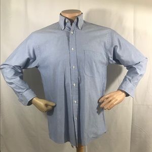 Enro Blue Oxford Long Sleeve Shirt 15 1/2 32/33